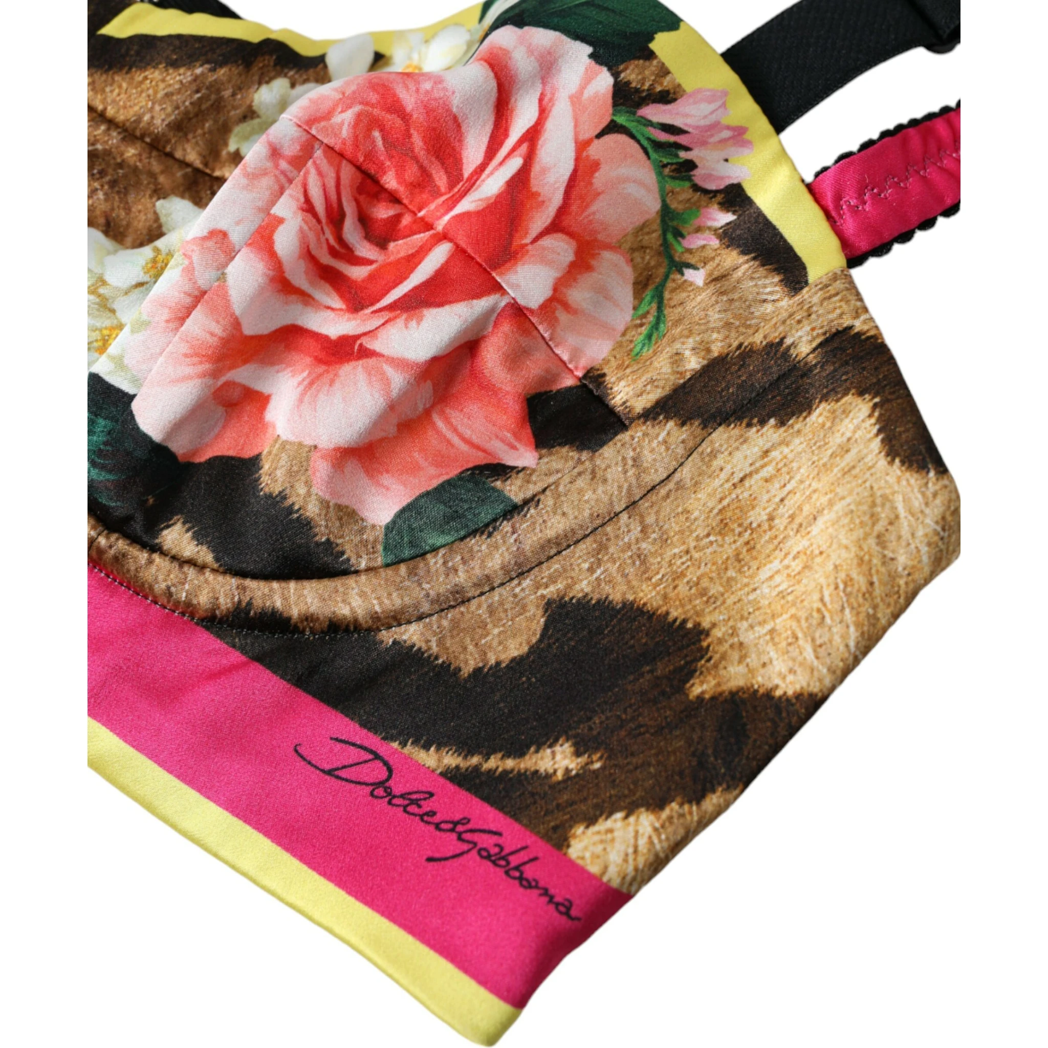 Multicolor Floral Sleeveless Bustier Crop Top