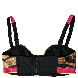 Multicolor Floral Sleeveless Bustier Crop Top