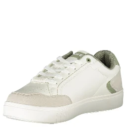 حذاء رياضي أبيض من البوليستر