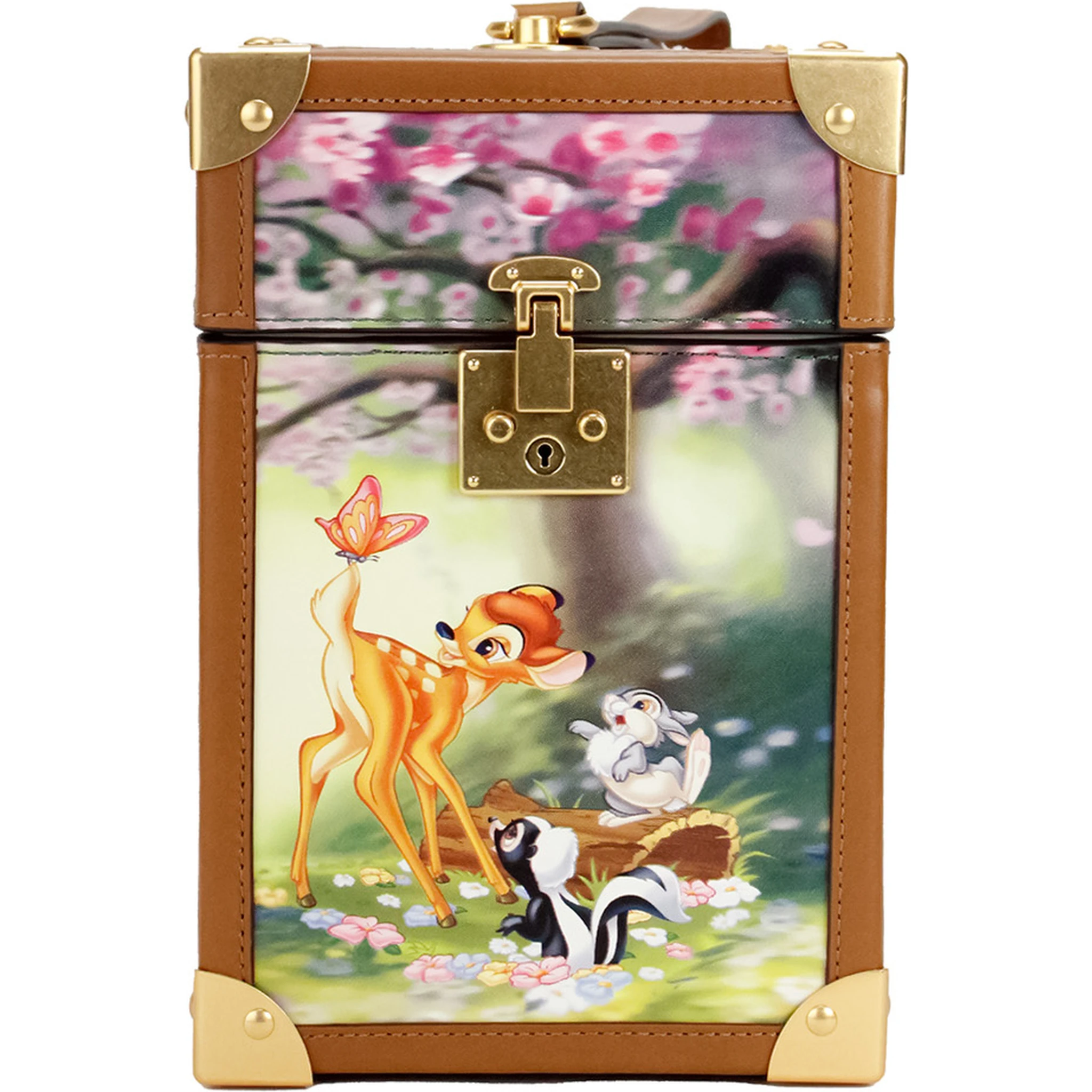 Disney Bambi 3D Trunk Printed PVC Top Handle Clutch Handbag