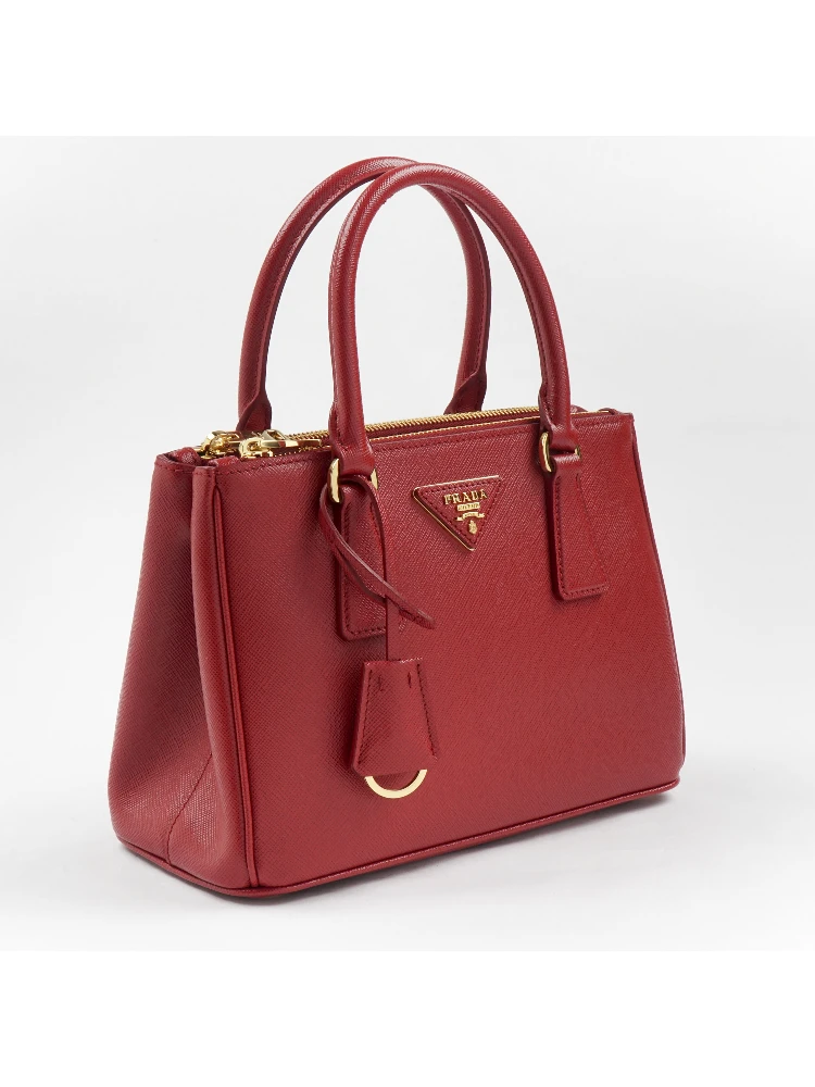 Prada Galleria Leather 2WAY Shoulder Bag Red alternative
