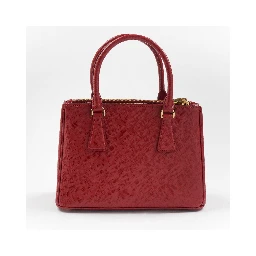 Prada Galleria Leather 2WAY Shoulder Bag Red