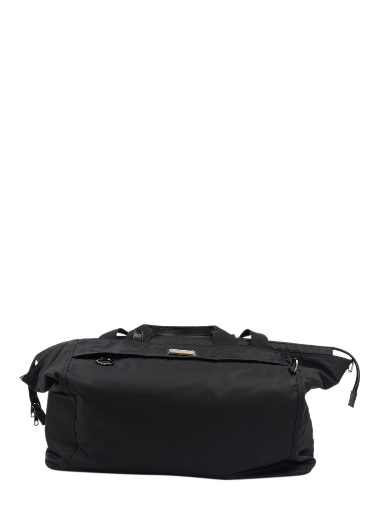 Bally Black On The Go Logo Duffle Bag.