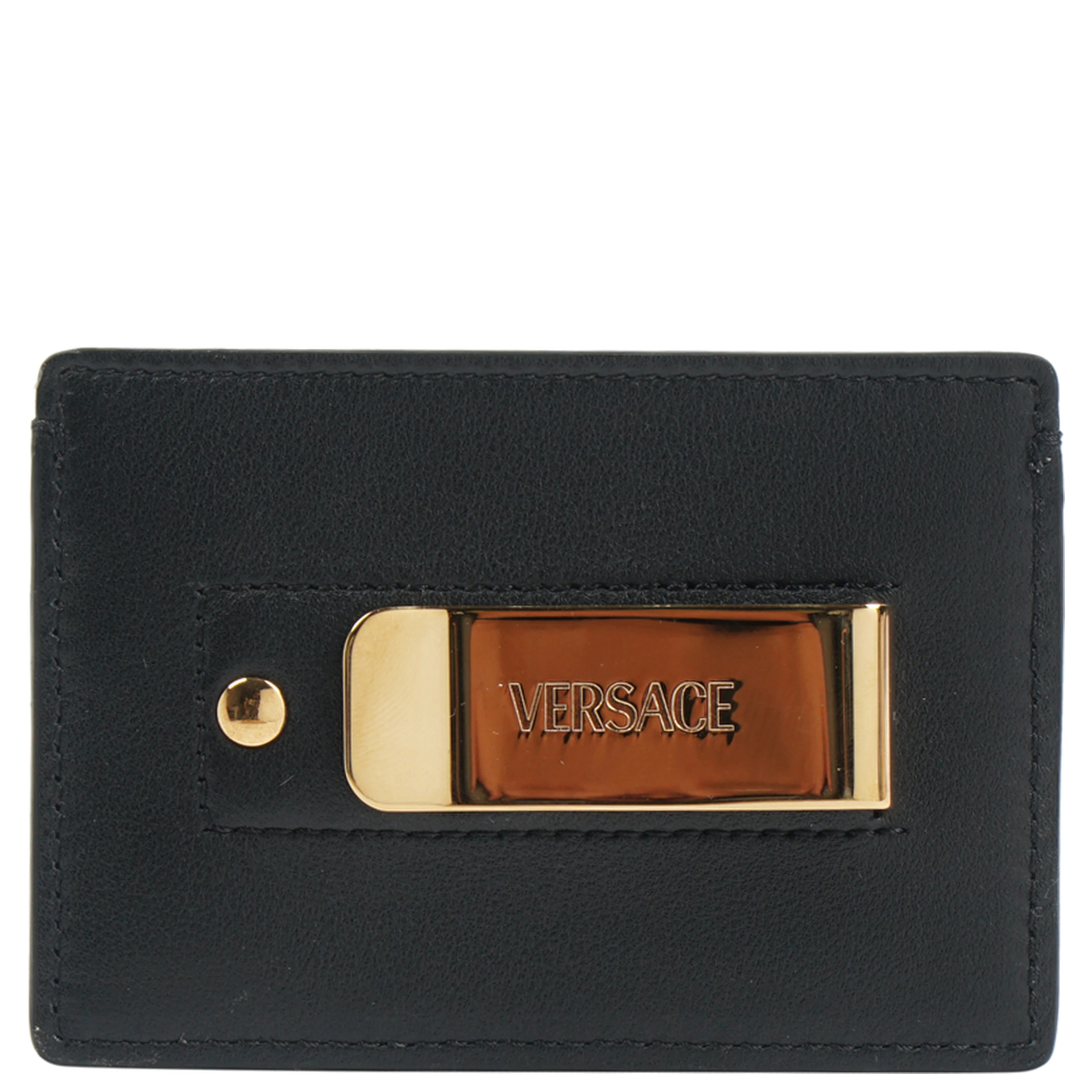 Versace Leather Medusa Card Holder