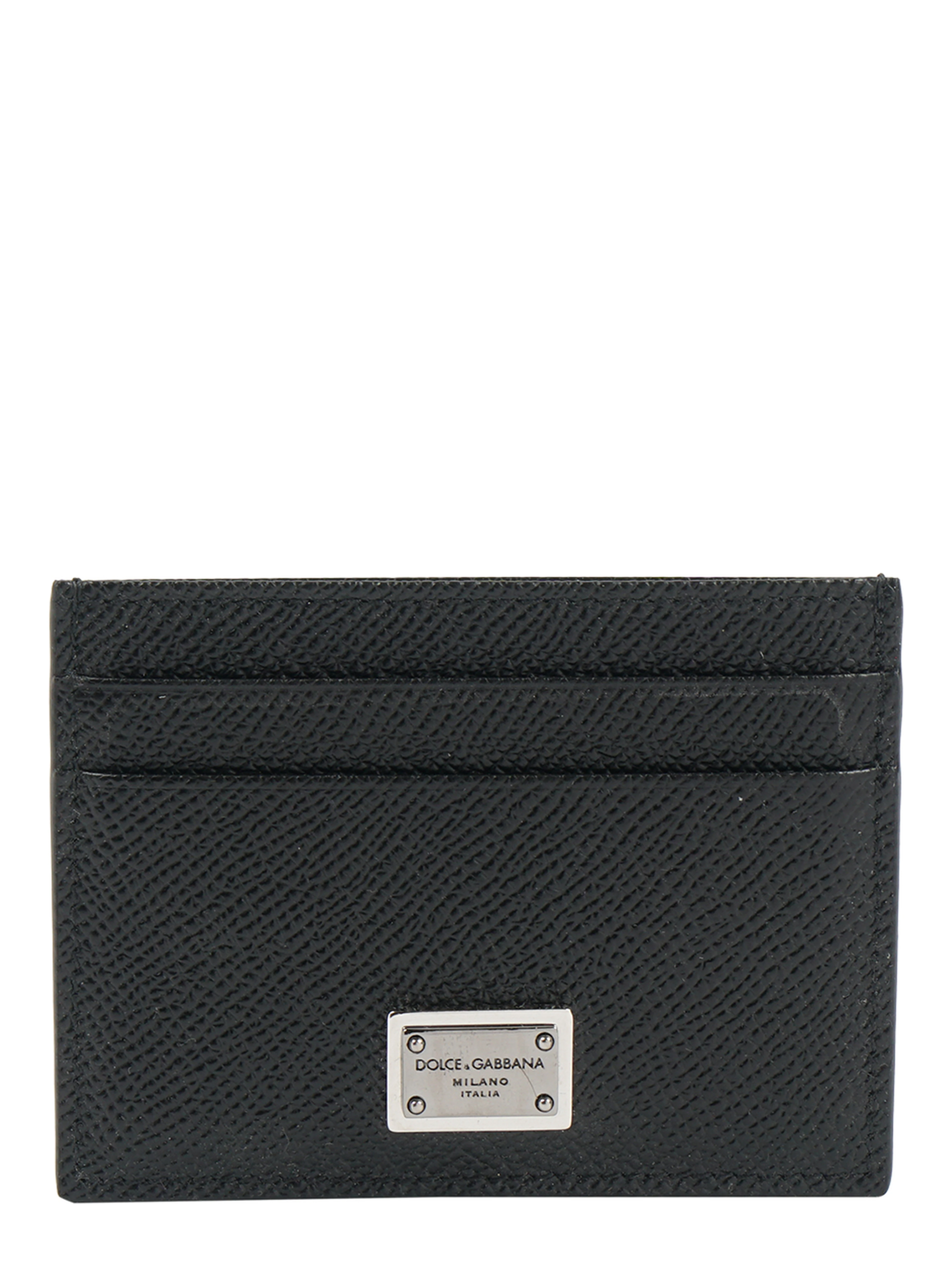 Calfskin Card Holder With Branded Plate