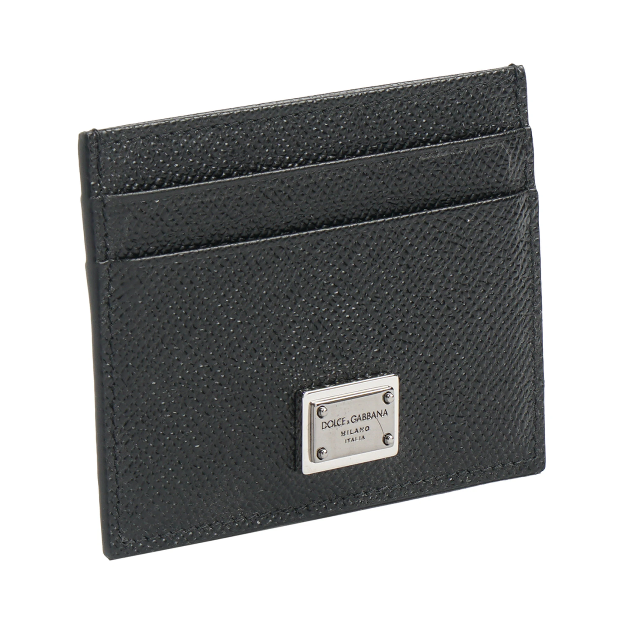 Calfskin Card Holder With Branded Plate