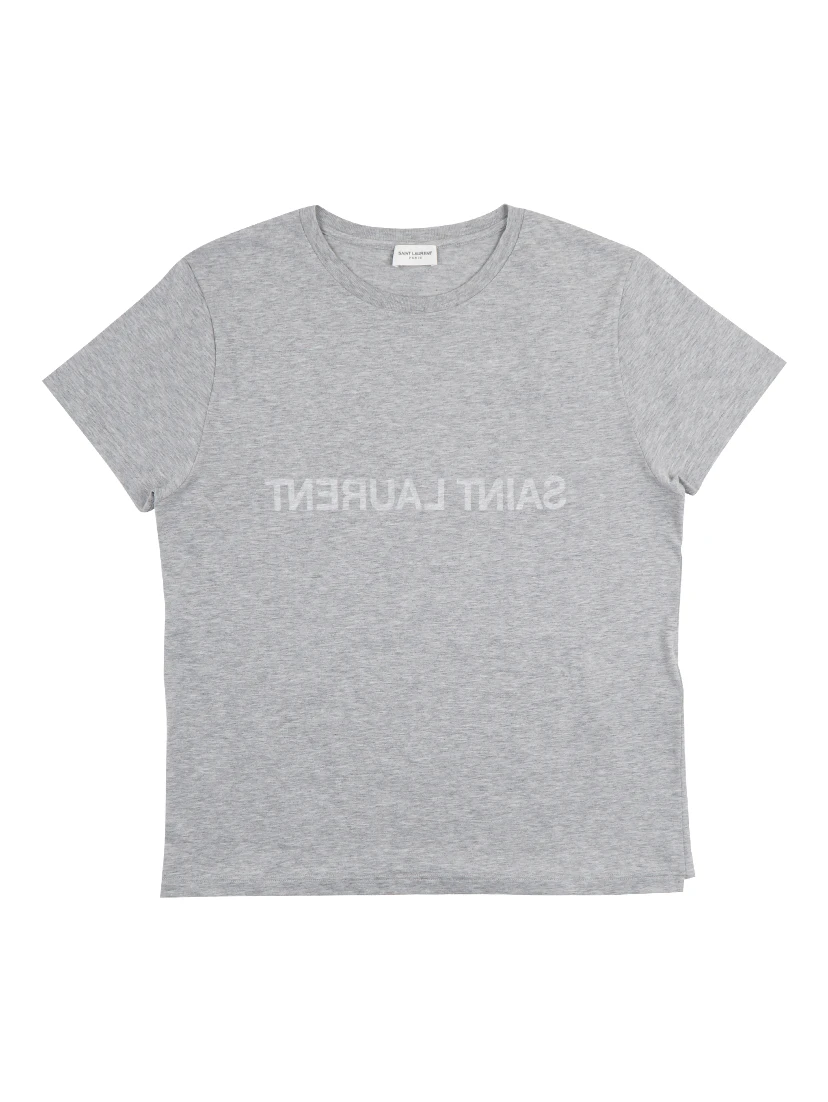 تيشيرت قطني مطبوع عليه شعار معكوس