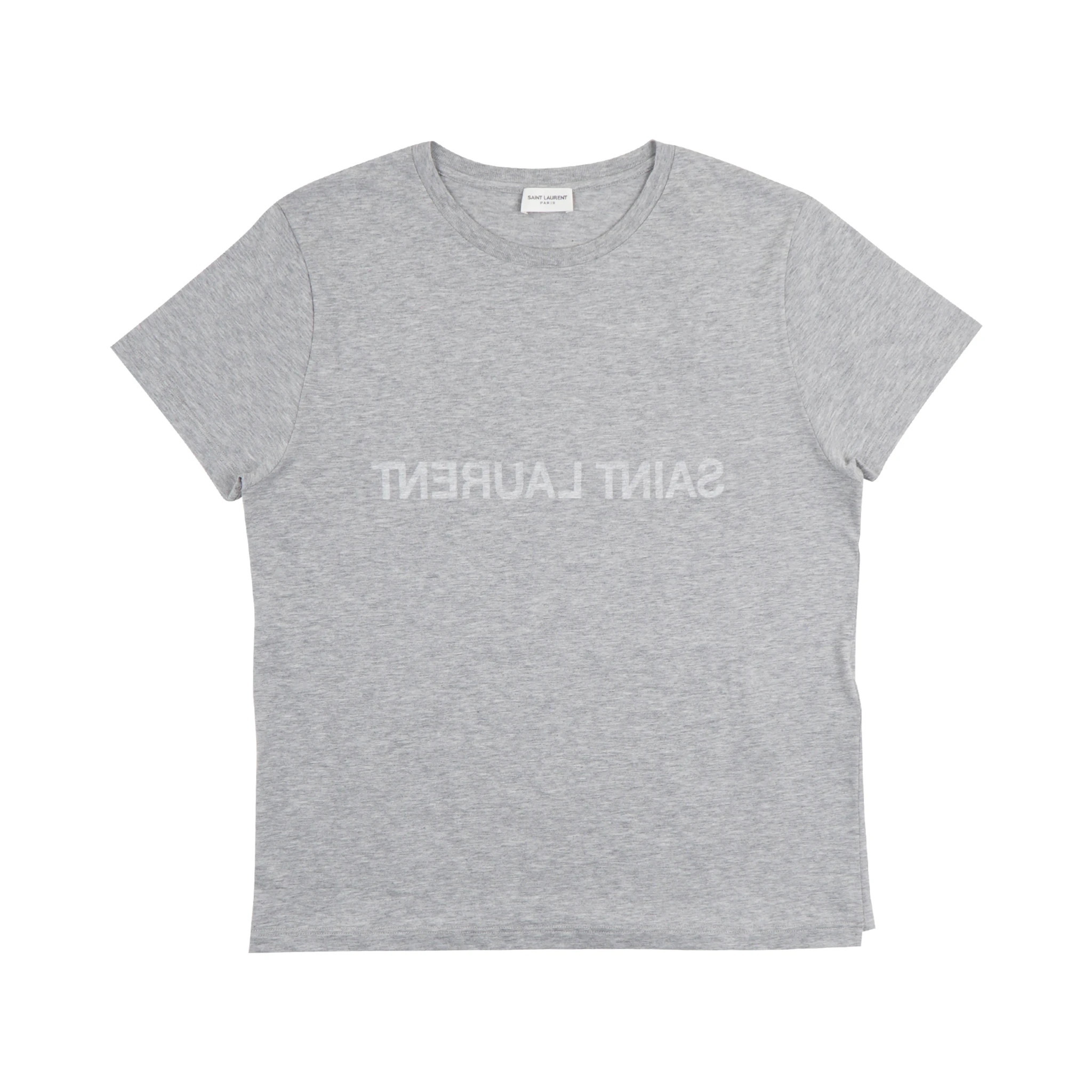 تيشيرت قطني مطبوع عليه شعار معكوس