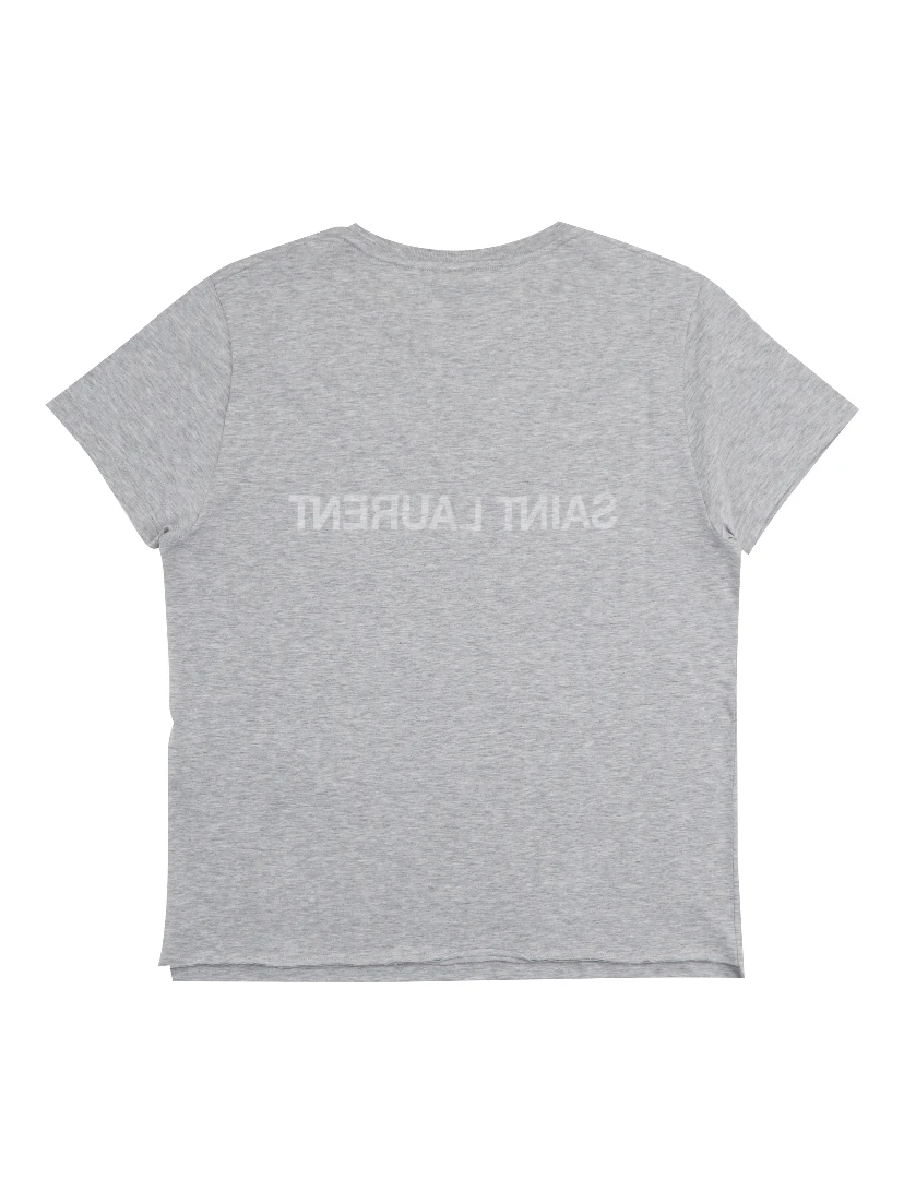 تيشيرت قطني مطبوع عليه شعار معكوس