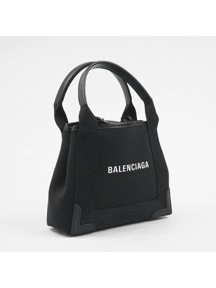 Balenciaga 'Cabas' Black Cotton Canvas Tote Bag alternative
