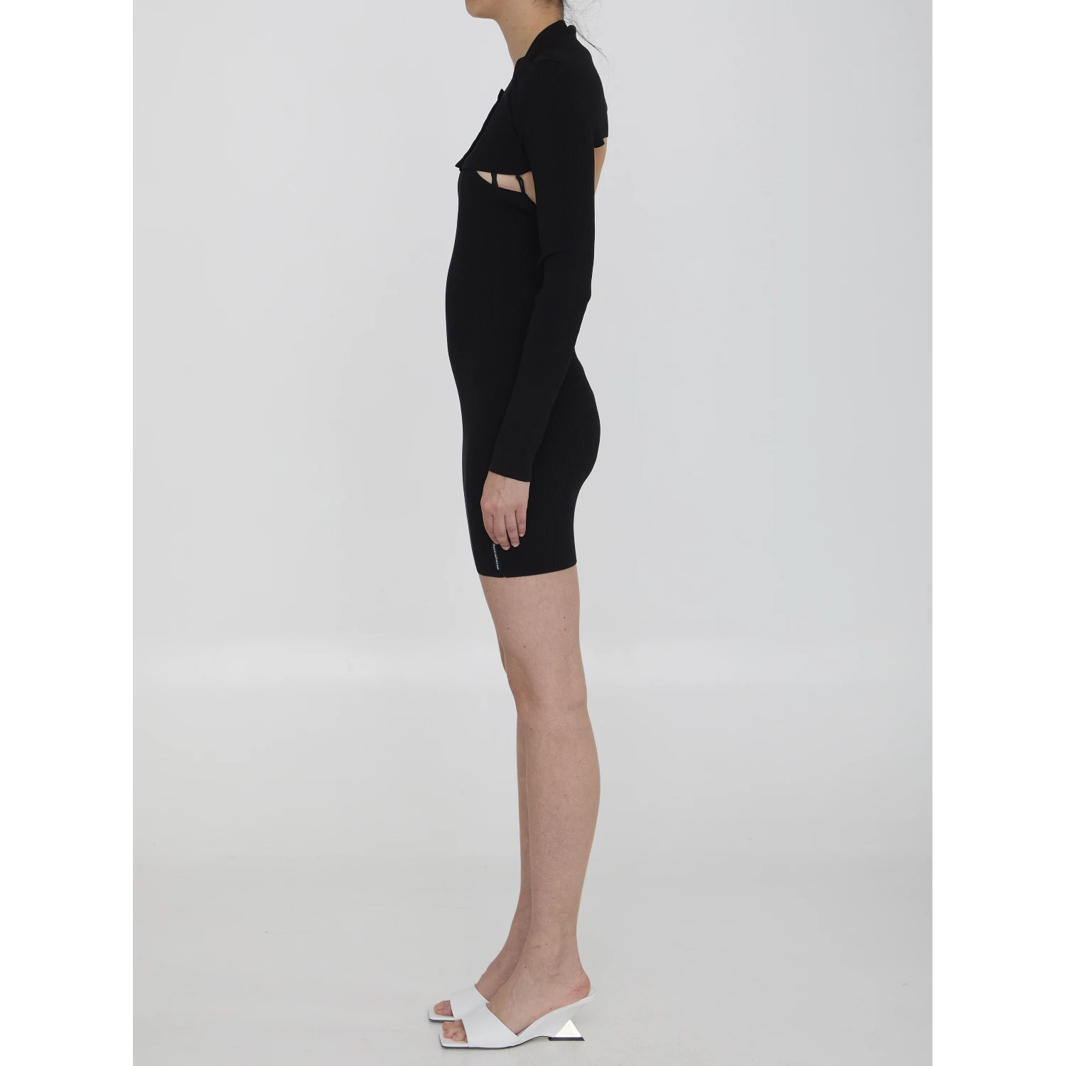 Twin-set dress with cropped cardigan