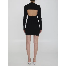 Twin-set dress with cropped cardigan