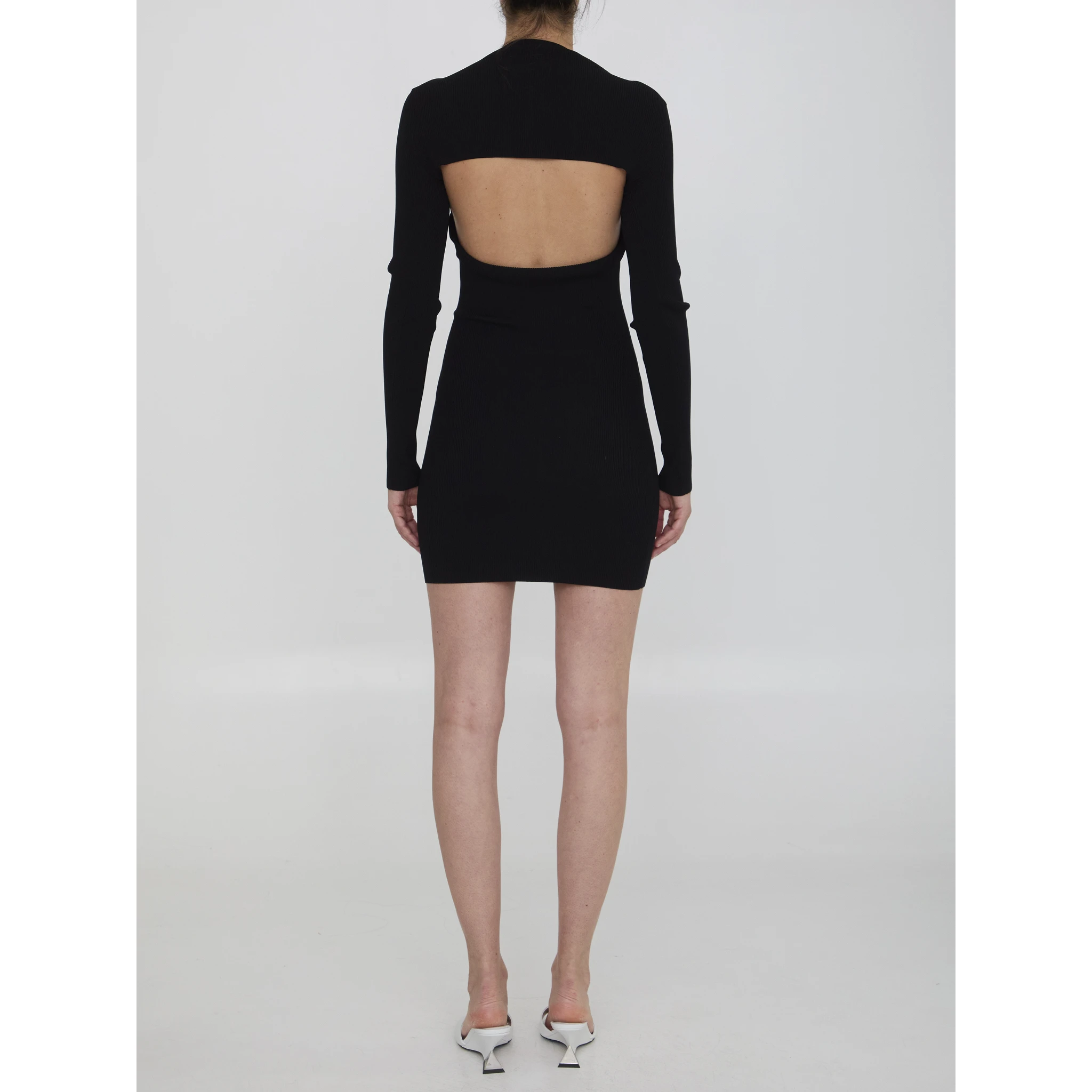 Twin-set dress with cropped cardigan