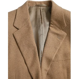 Brown Cashmere 2 Piece Single Breasted Suit