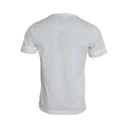 White Cotton Pocket Short Sleeves T-shirt