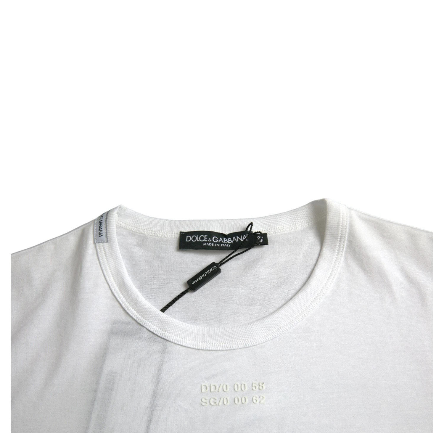 White Cotton Pocket Short Sleeves T-shirt