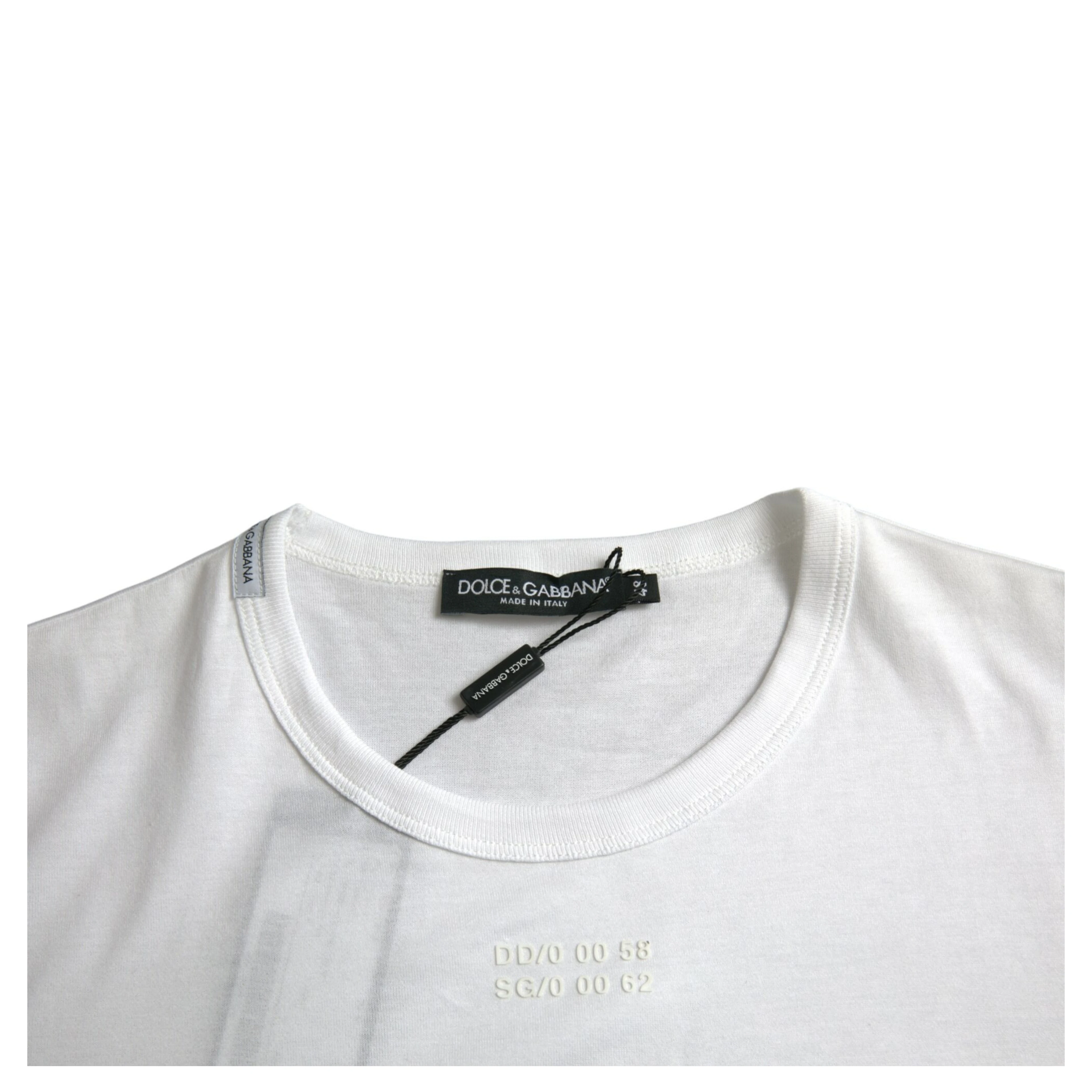 White Cotton Pocket Short Sleeves T-shirt