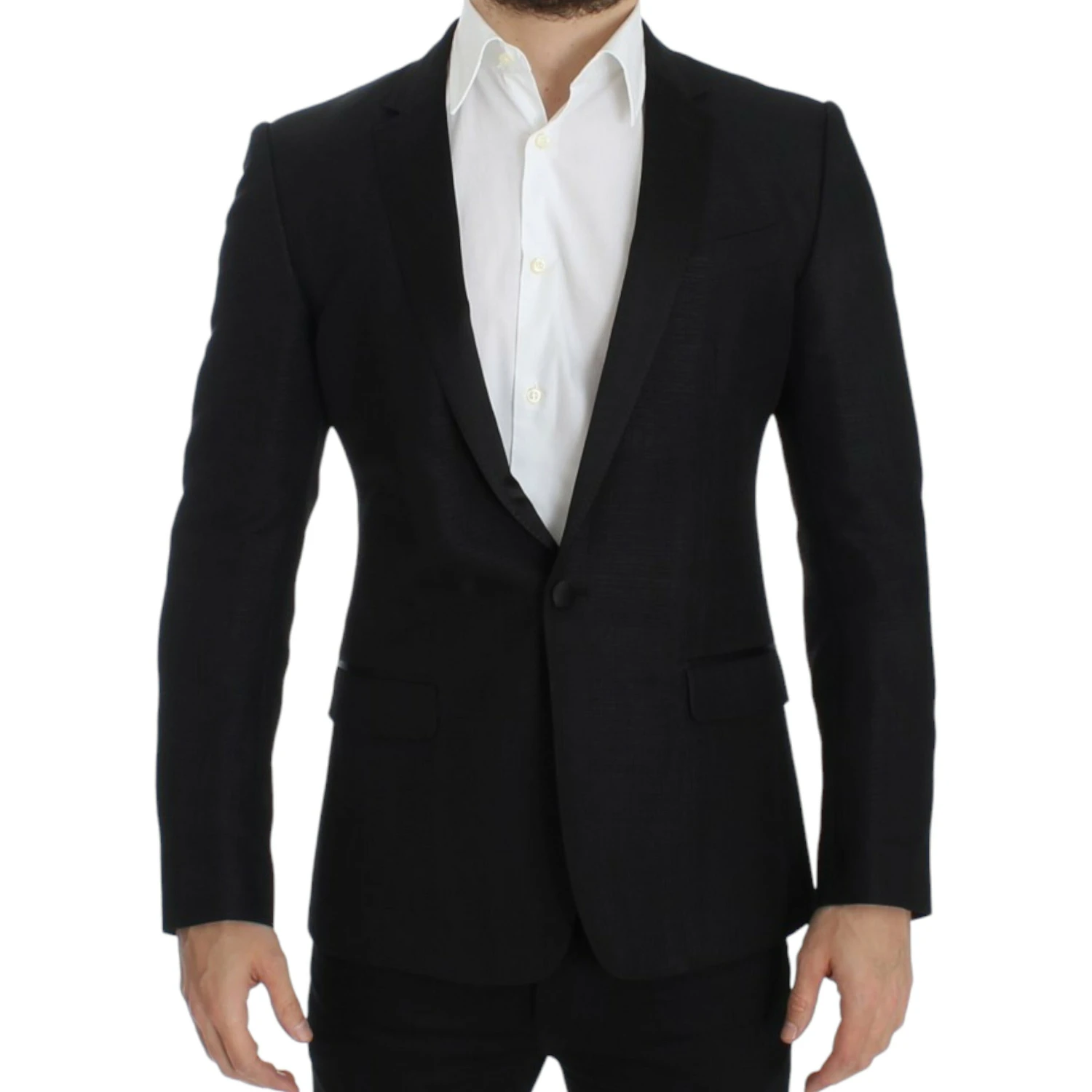 Black wool MARTINI slim blazer
