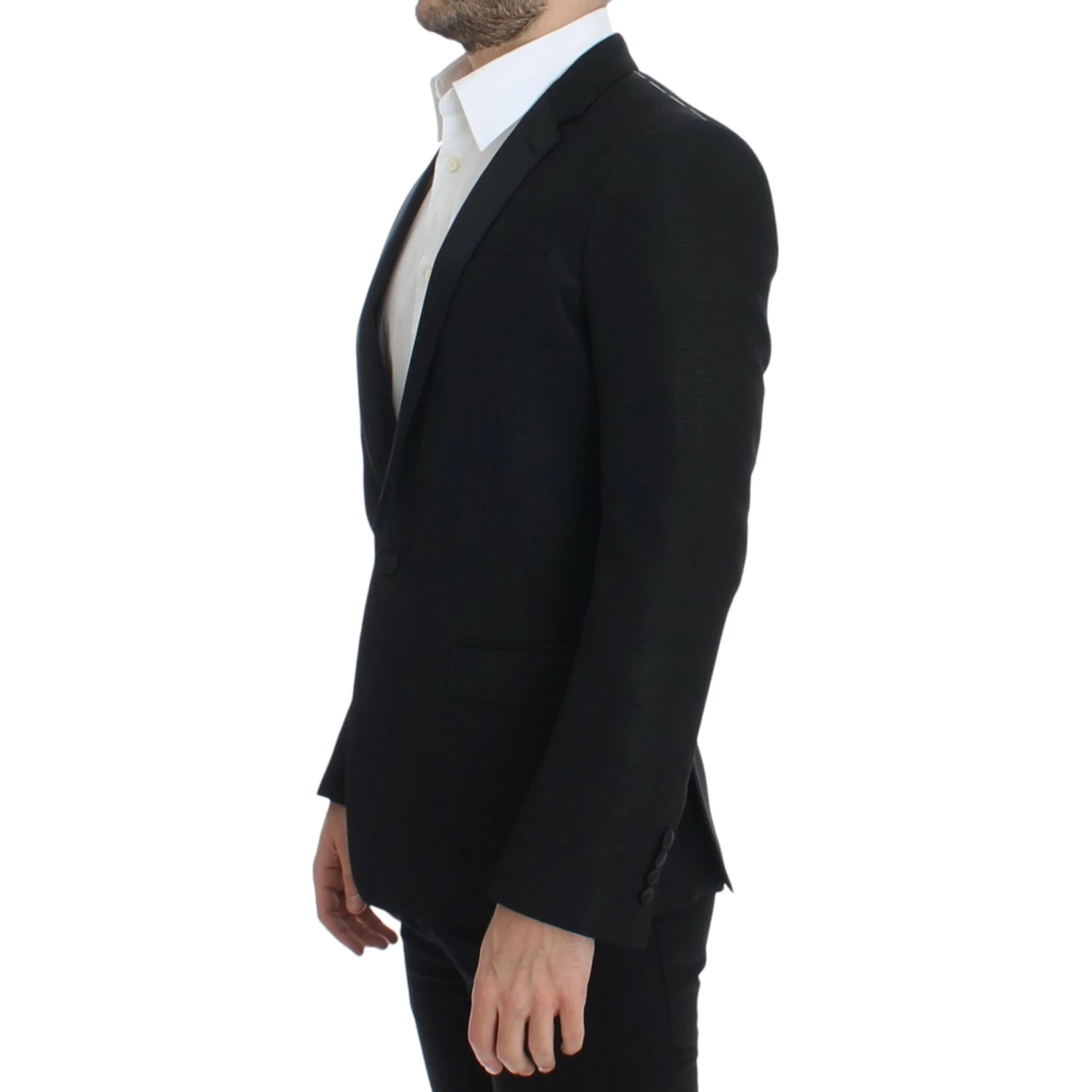 Black wool MARTINI slim blazer