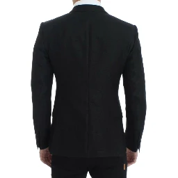 Black wool MARTINI slim blazer