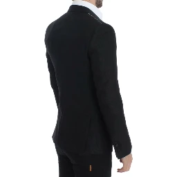 Black wool MARTINI slim blazer