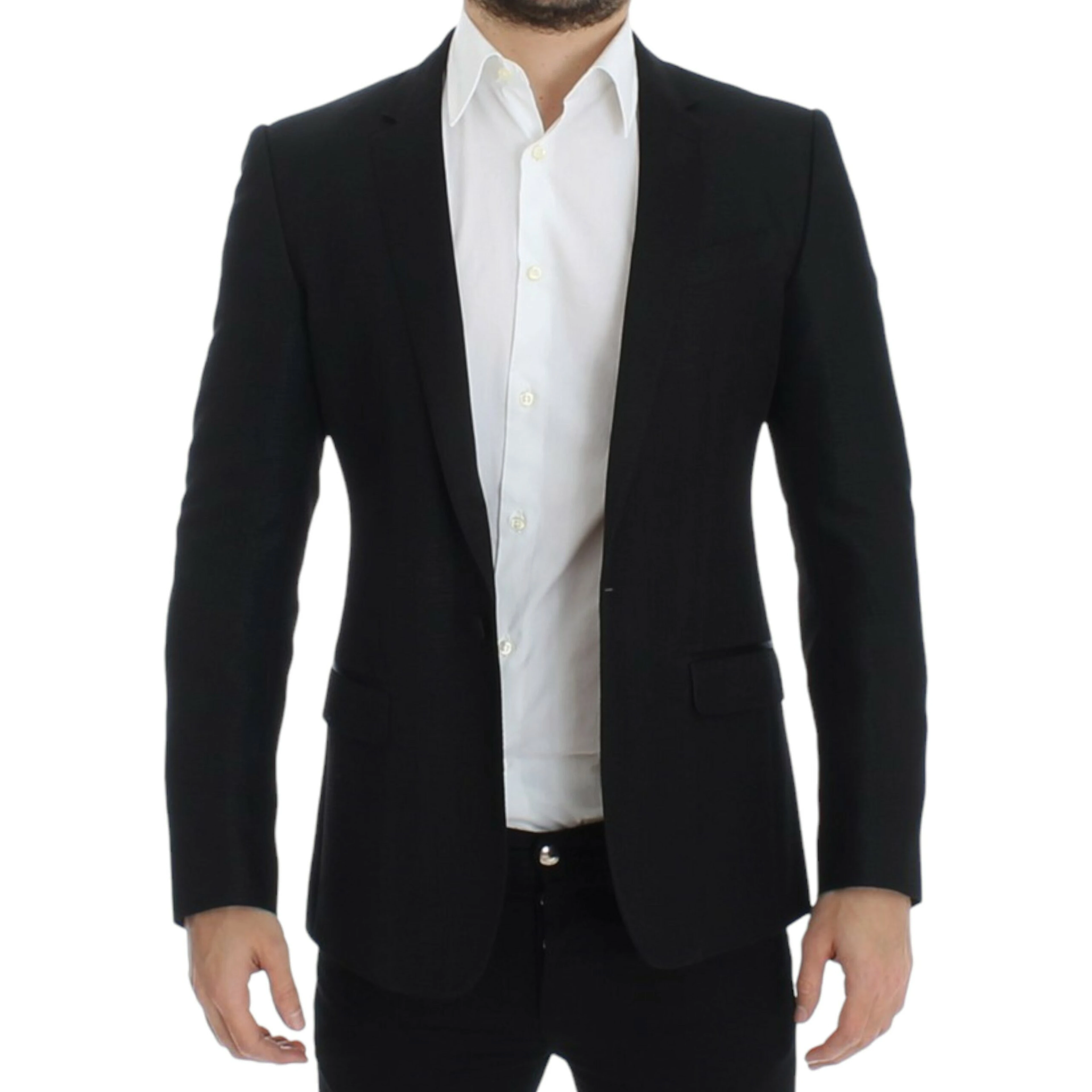 Black wool MARTINI slim blazer