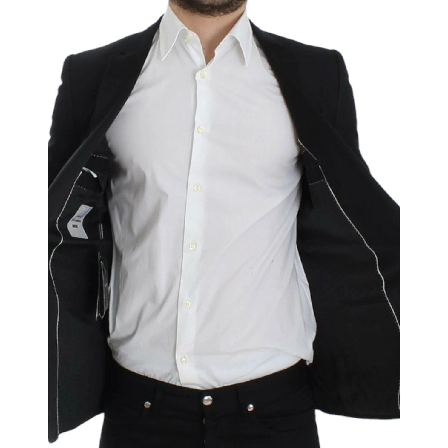 Black wool MARTINI slim blazer