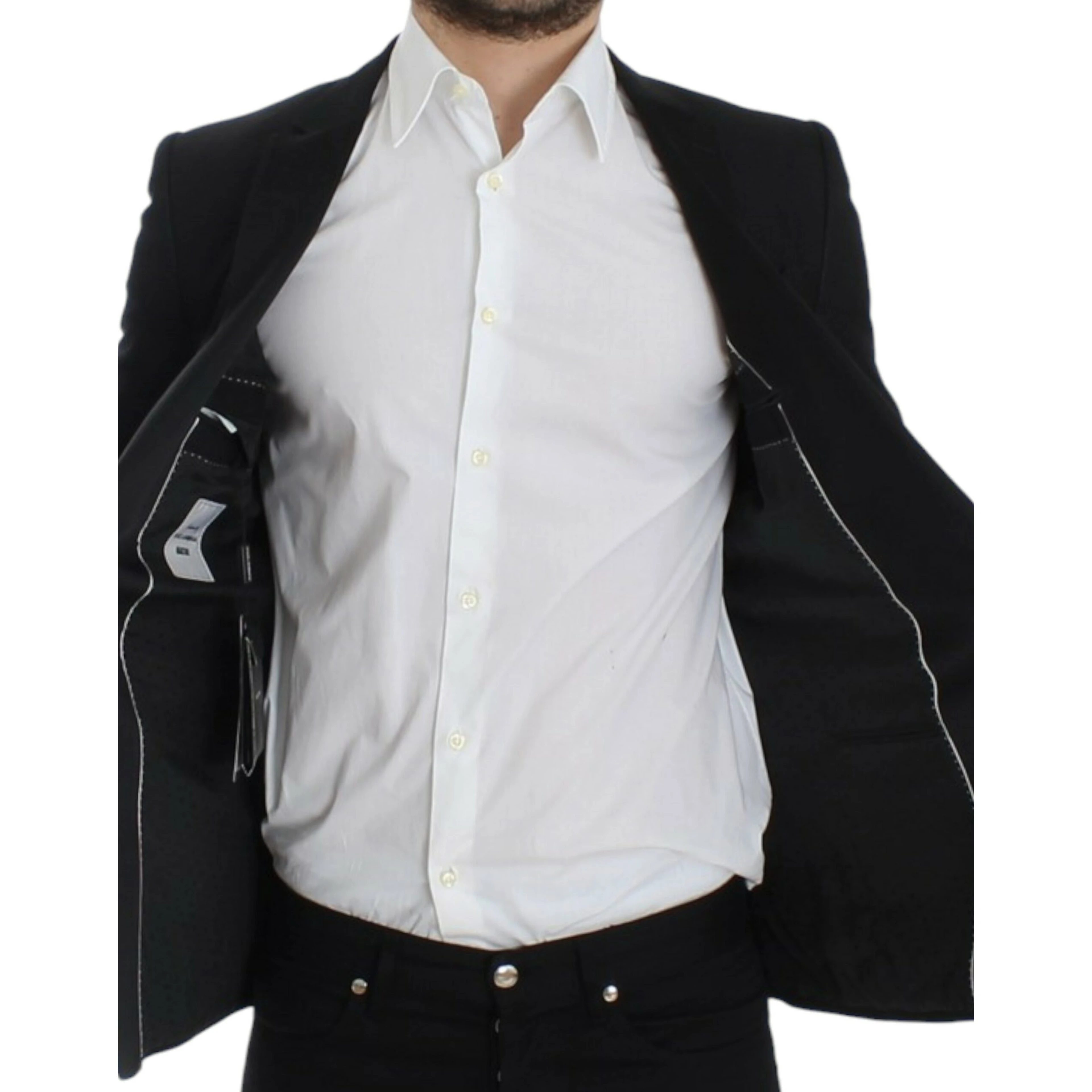 Black wool MARTINI slim blazer