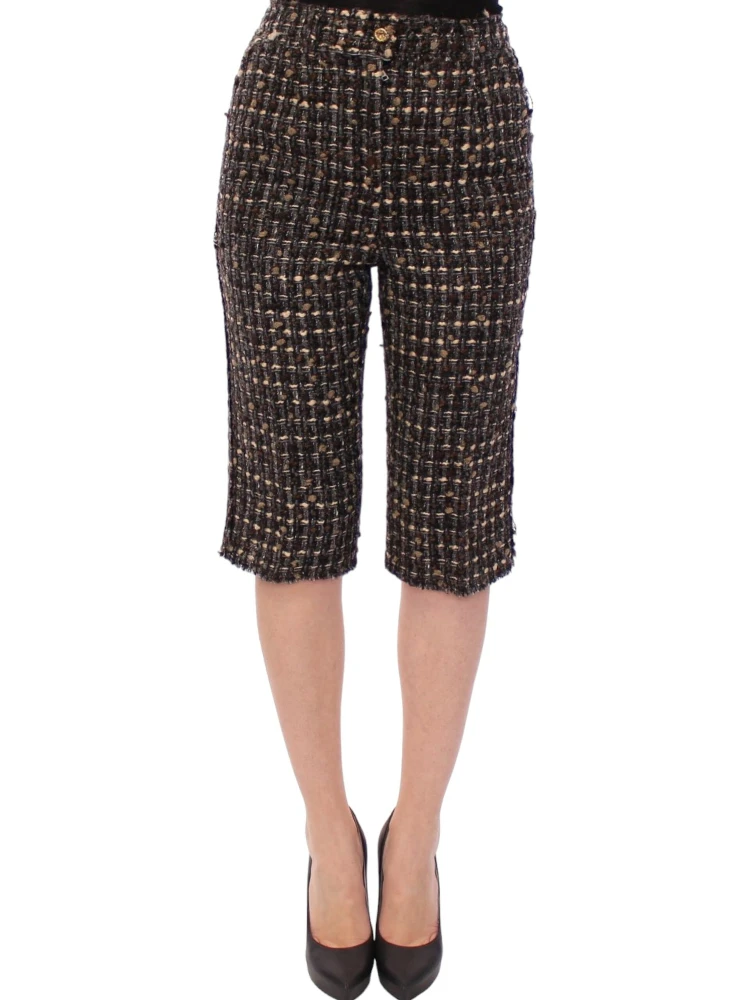 Multicolor Wool Shorts Pants