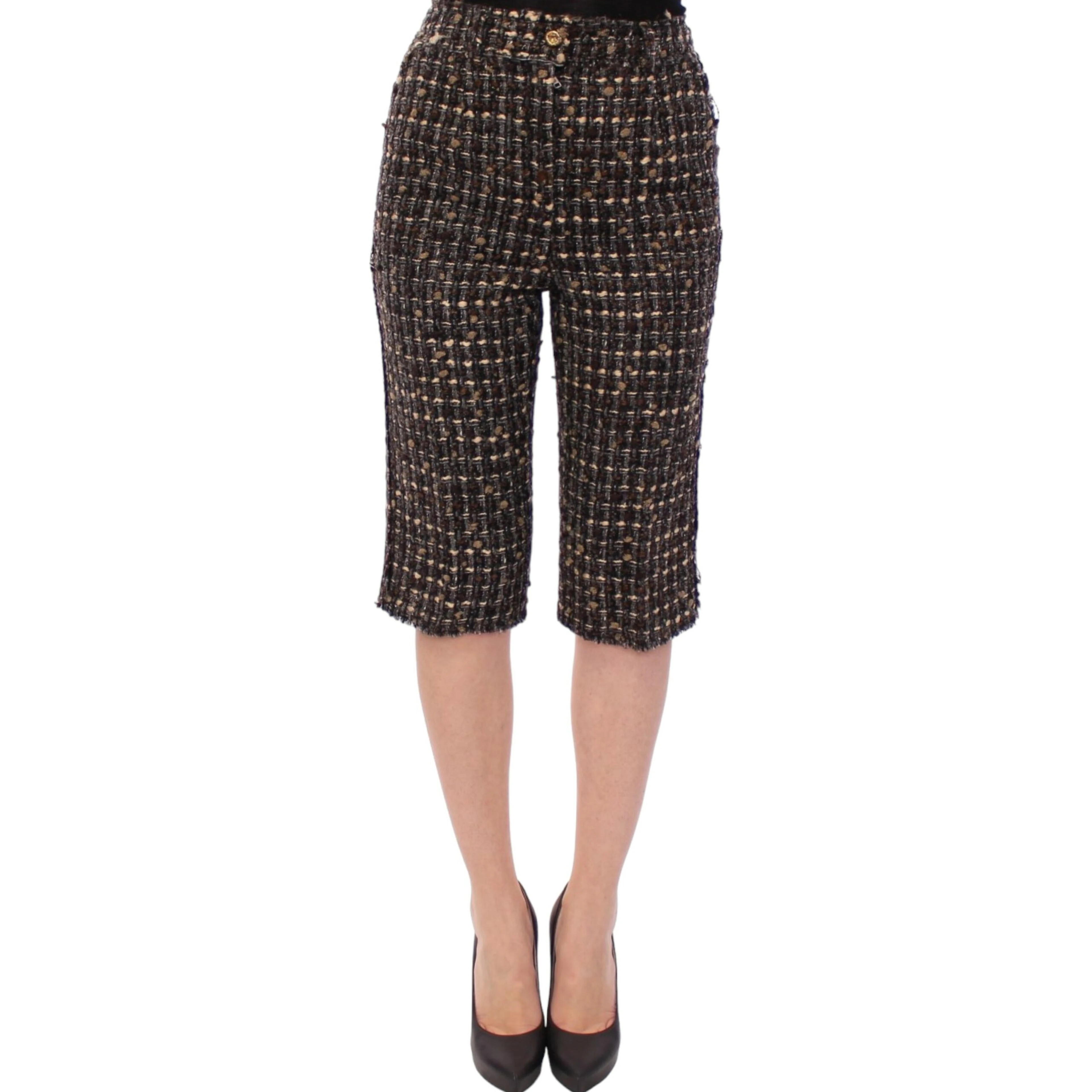 Multicolor Wool Shorts Pants
