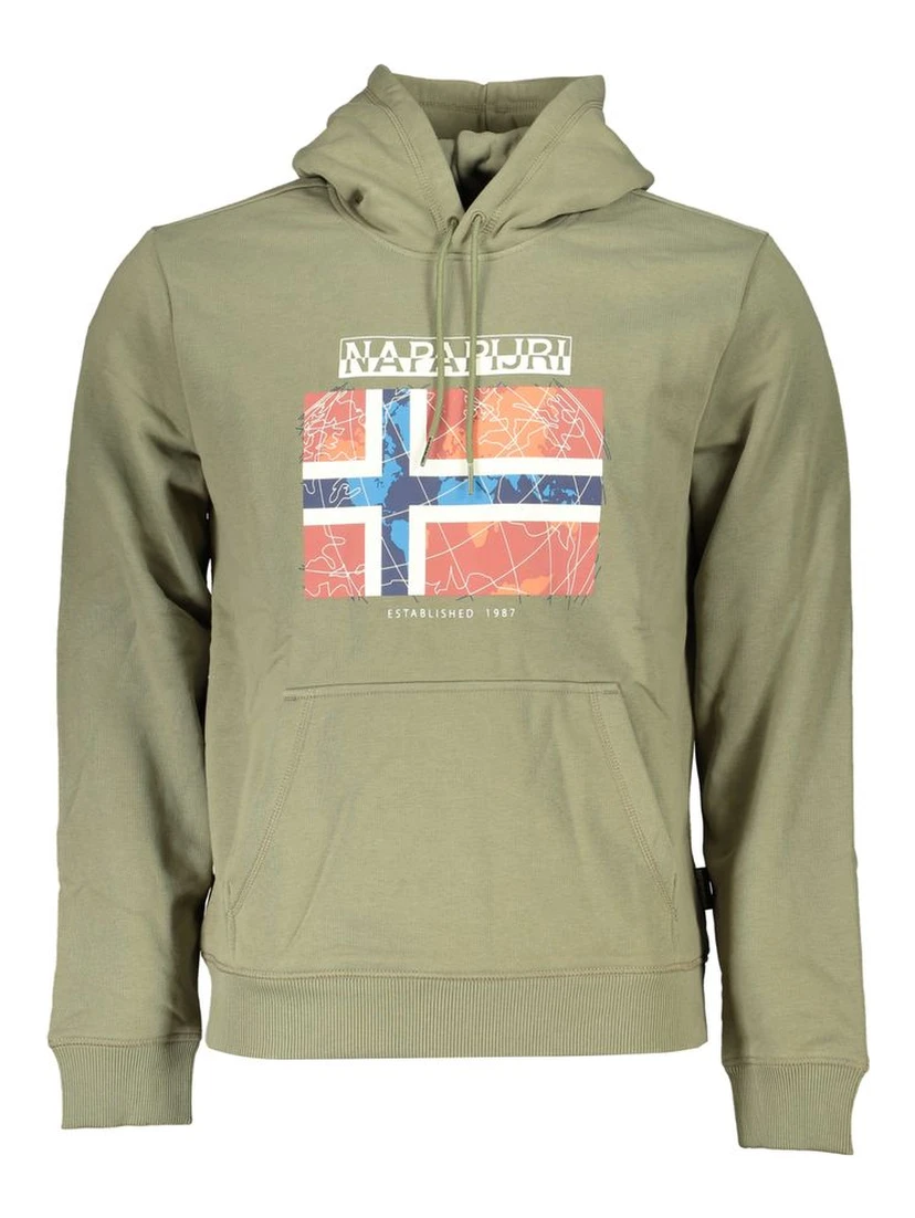 Green Cotton Sweatshirt