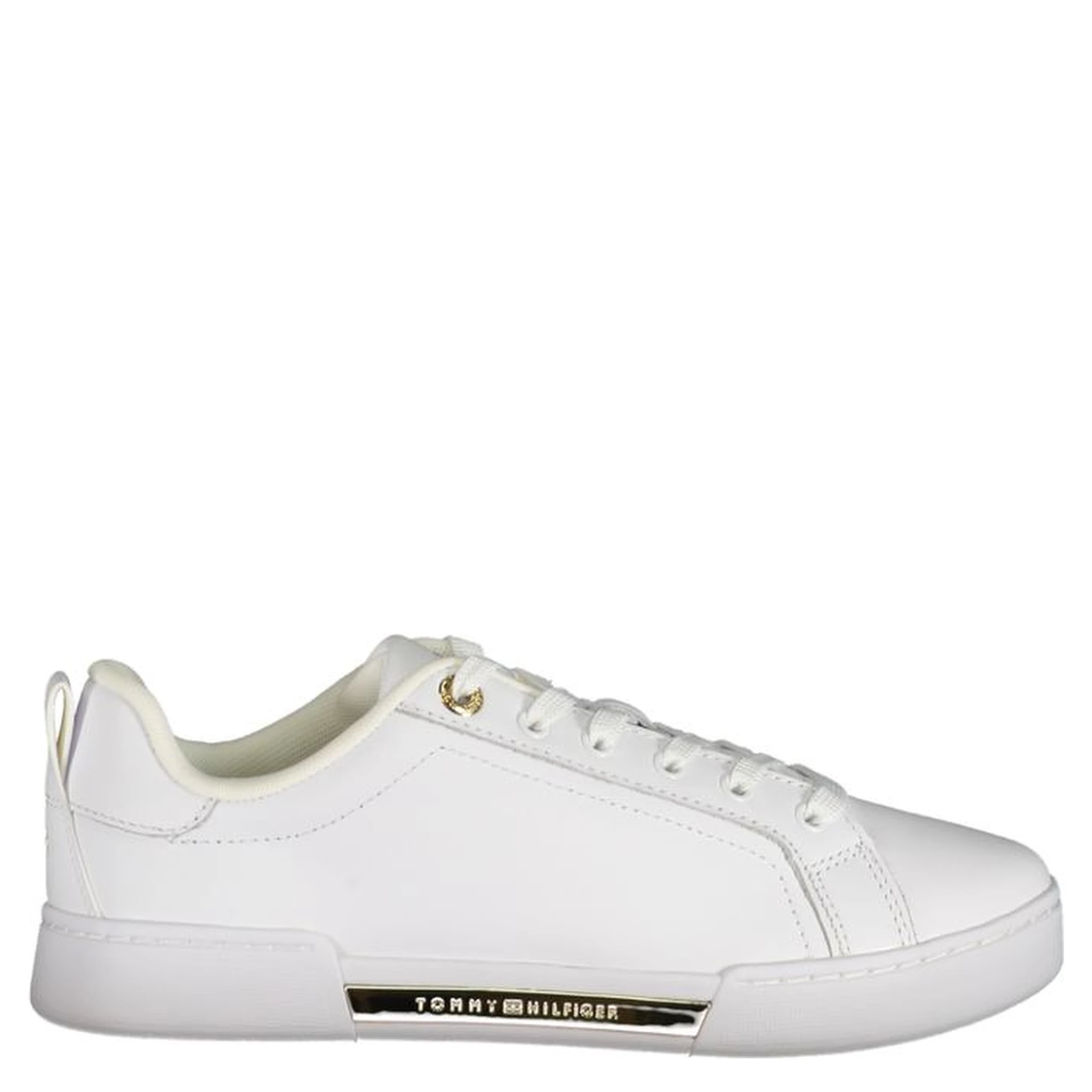 White Polyester Sneaker