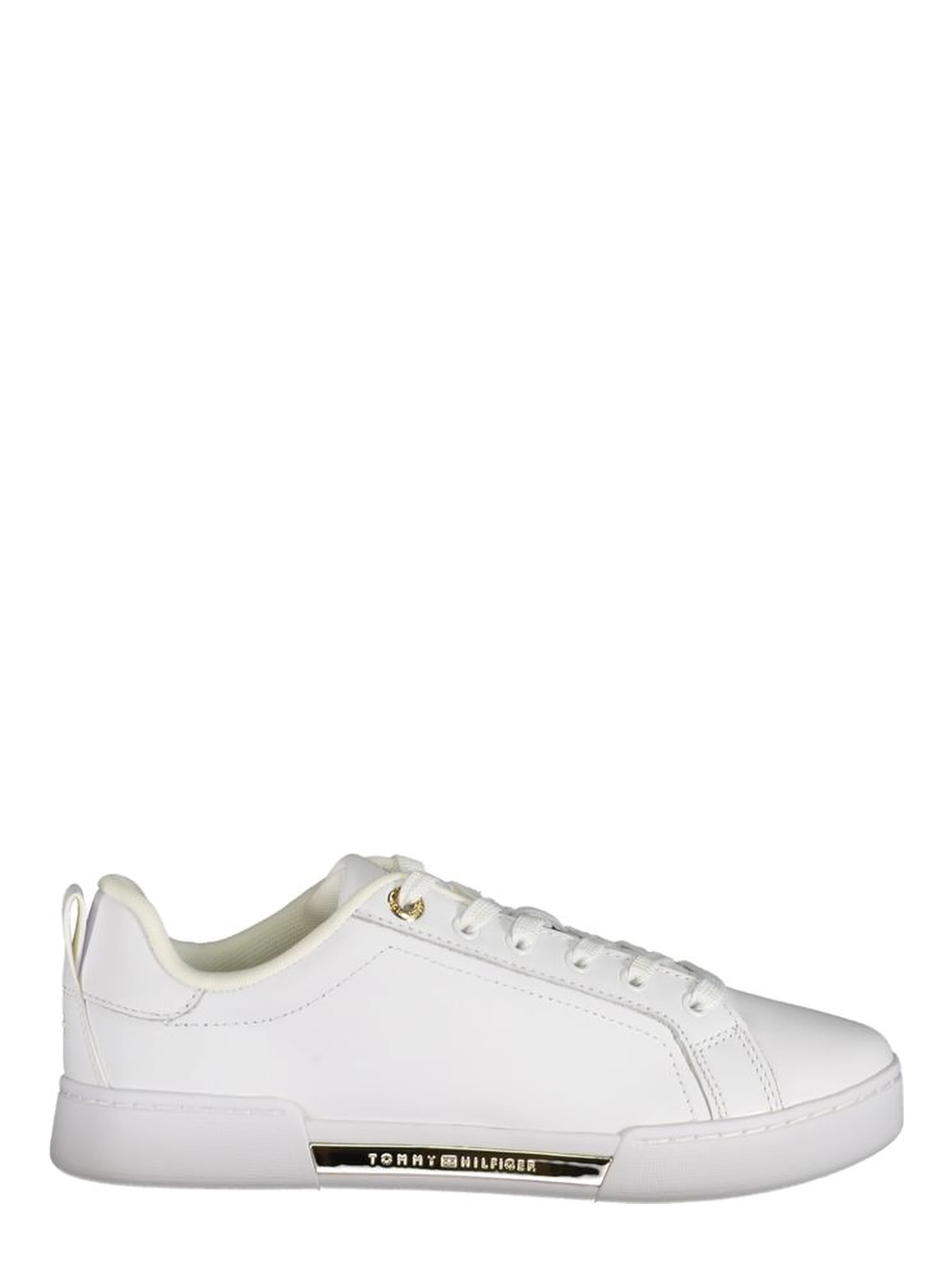 White Polyester Sneaker