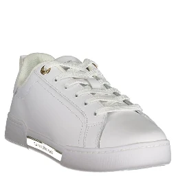 White Polyester Sneaker