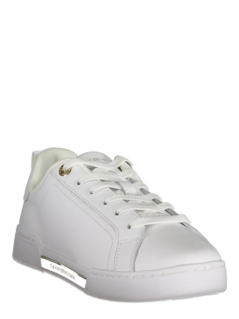 White Polyester Sneaker