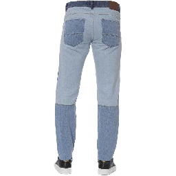 Blue Cotton Jeans Denim