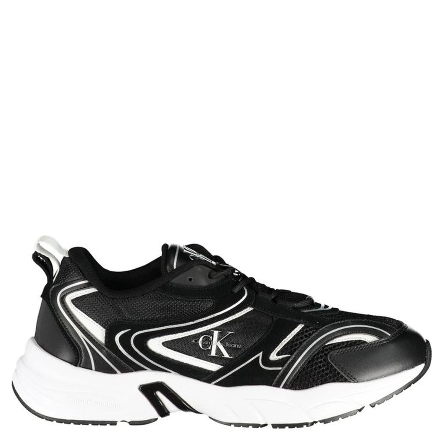 Black Polyester Sneaker