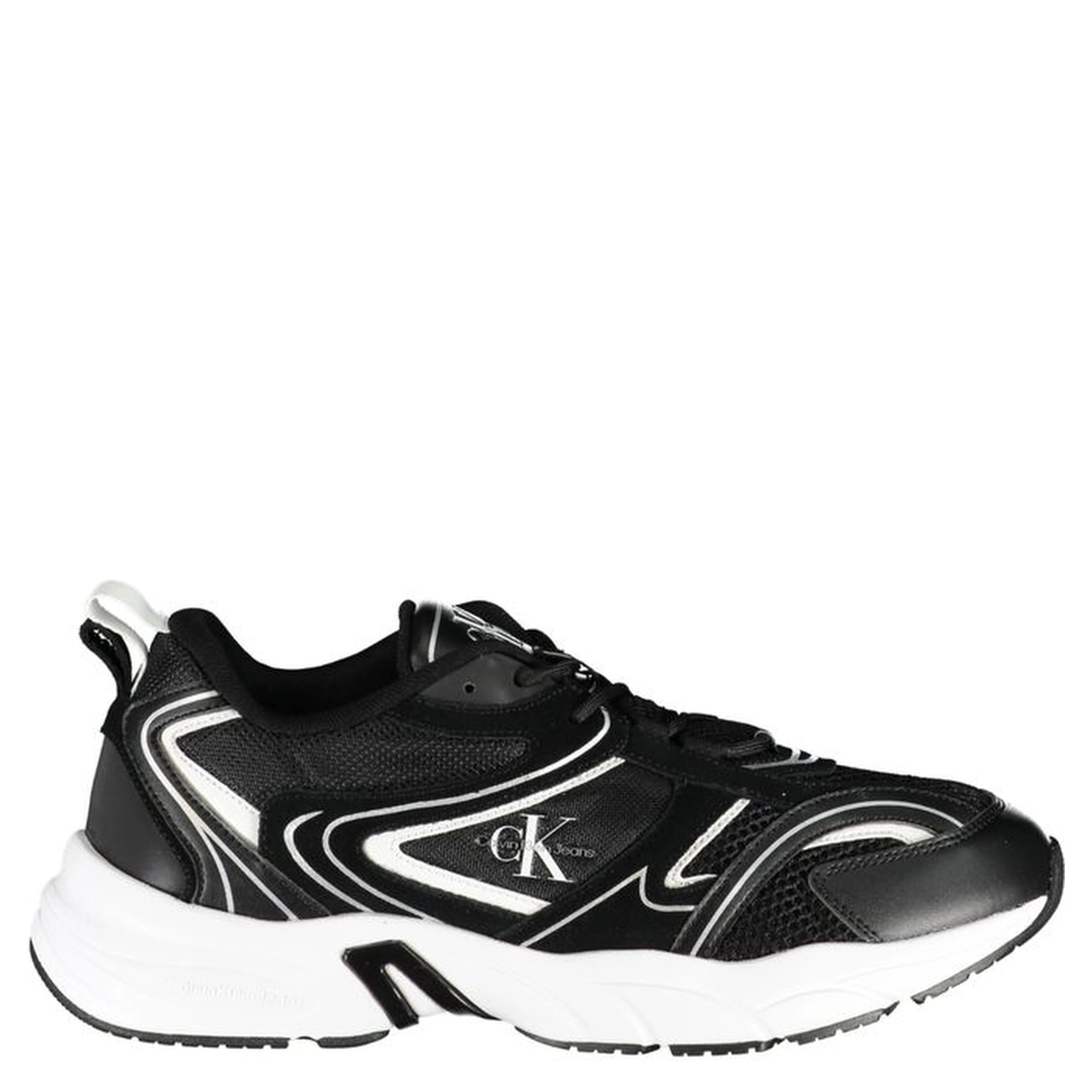 Black Polyester Sneaker