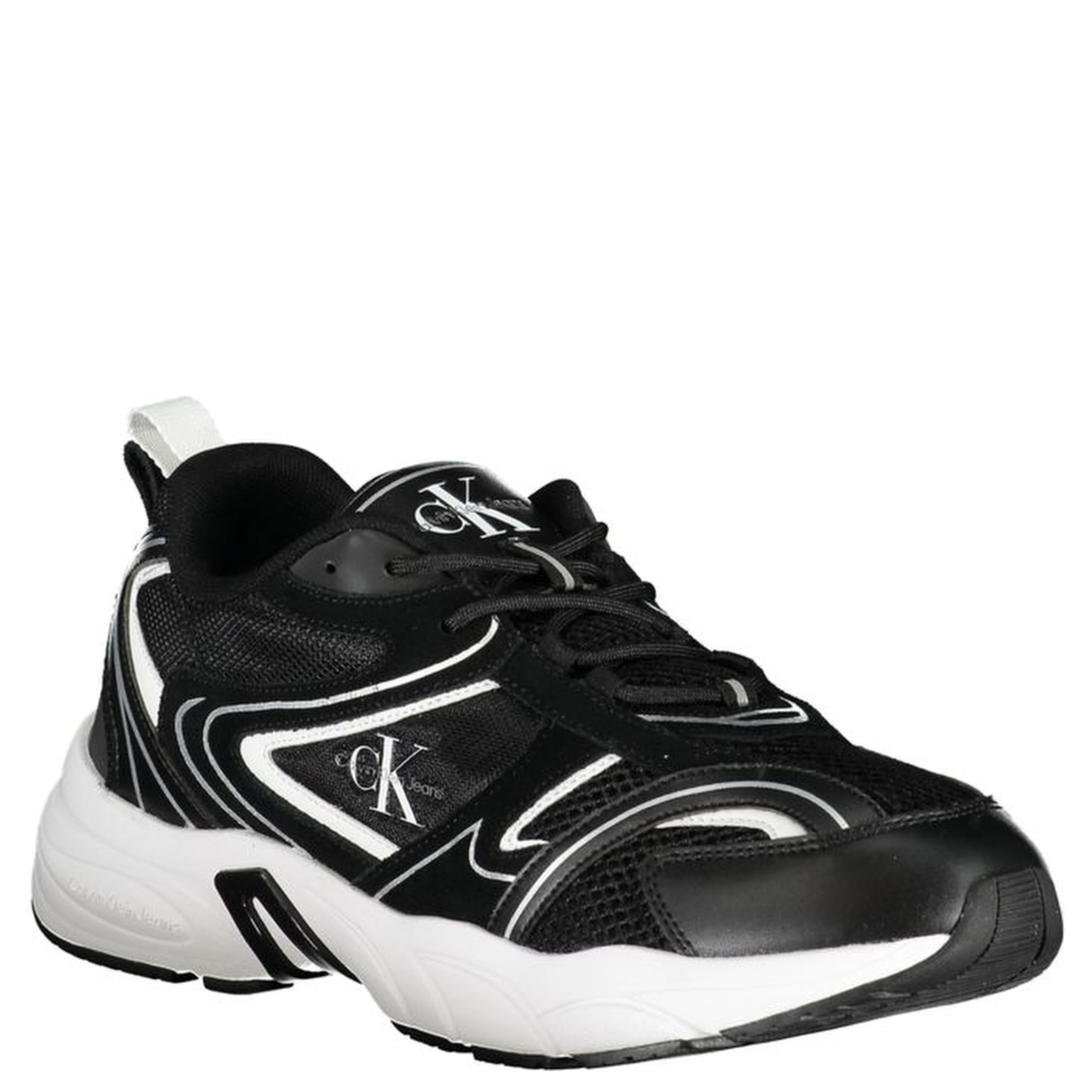 Black Polyester Sneaker