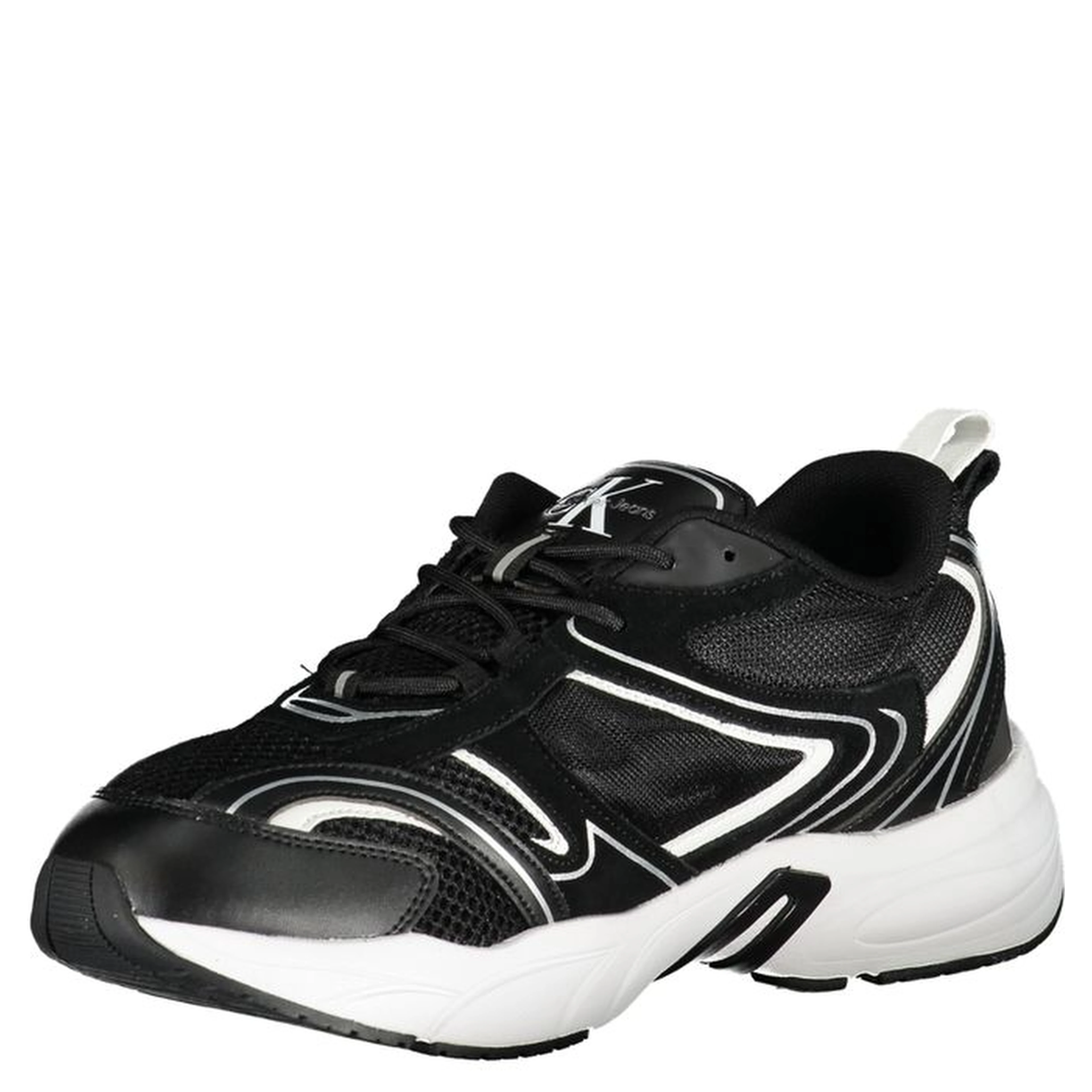 Black Polyester Sneaker