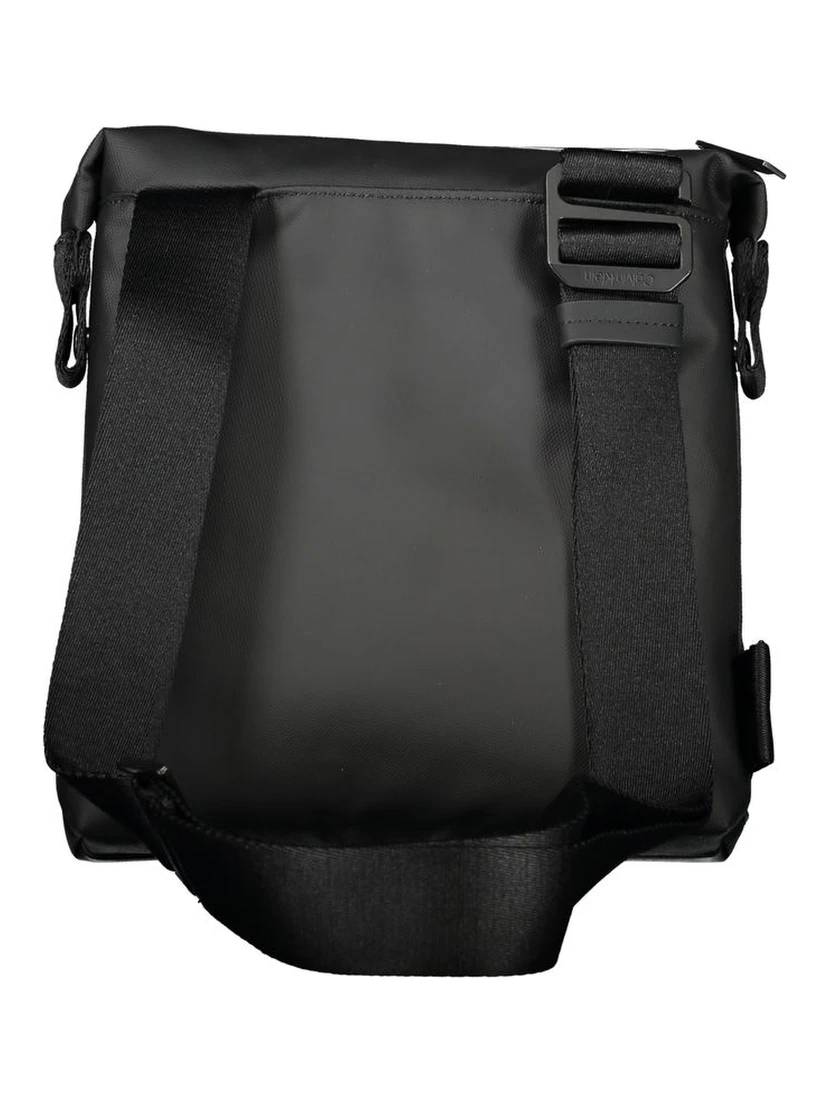 Black Polyester Shoulder Bag