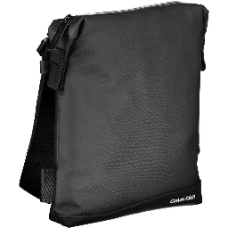 Black Polyester Shoulder Bag