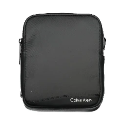 Black Polyester Shoulder Bag