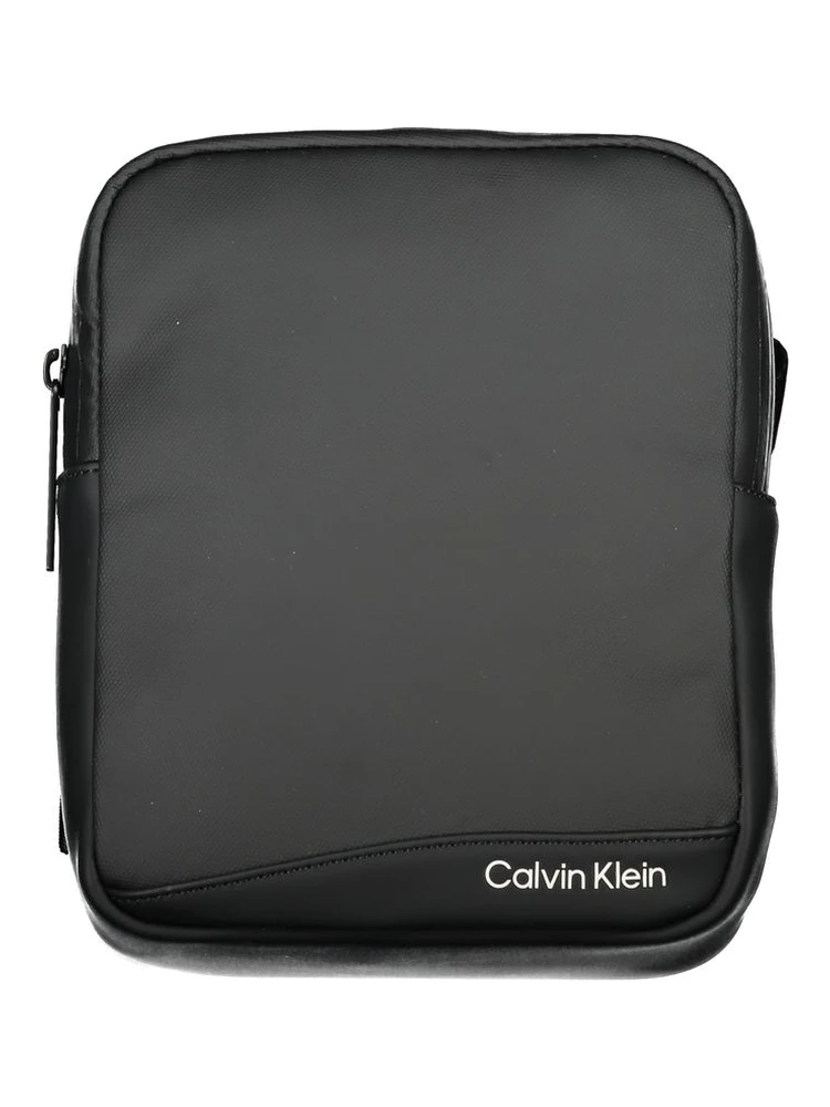 Black Polyester Shoulder Bag