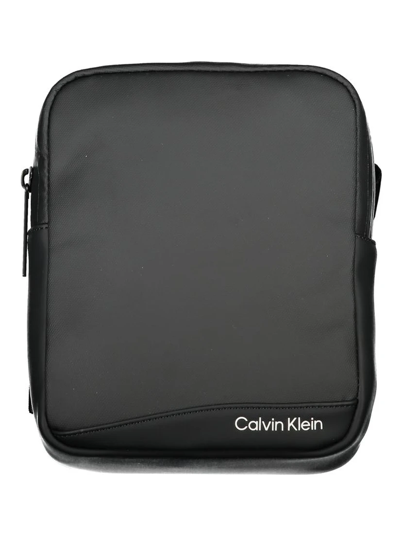Black Polyester Shoulder Bag