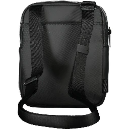 Black Polyester Shoulder Bag