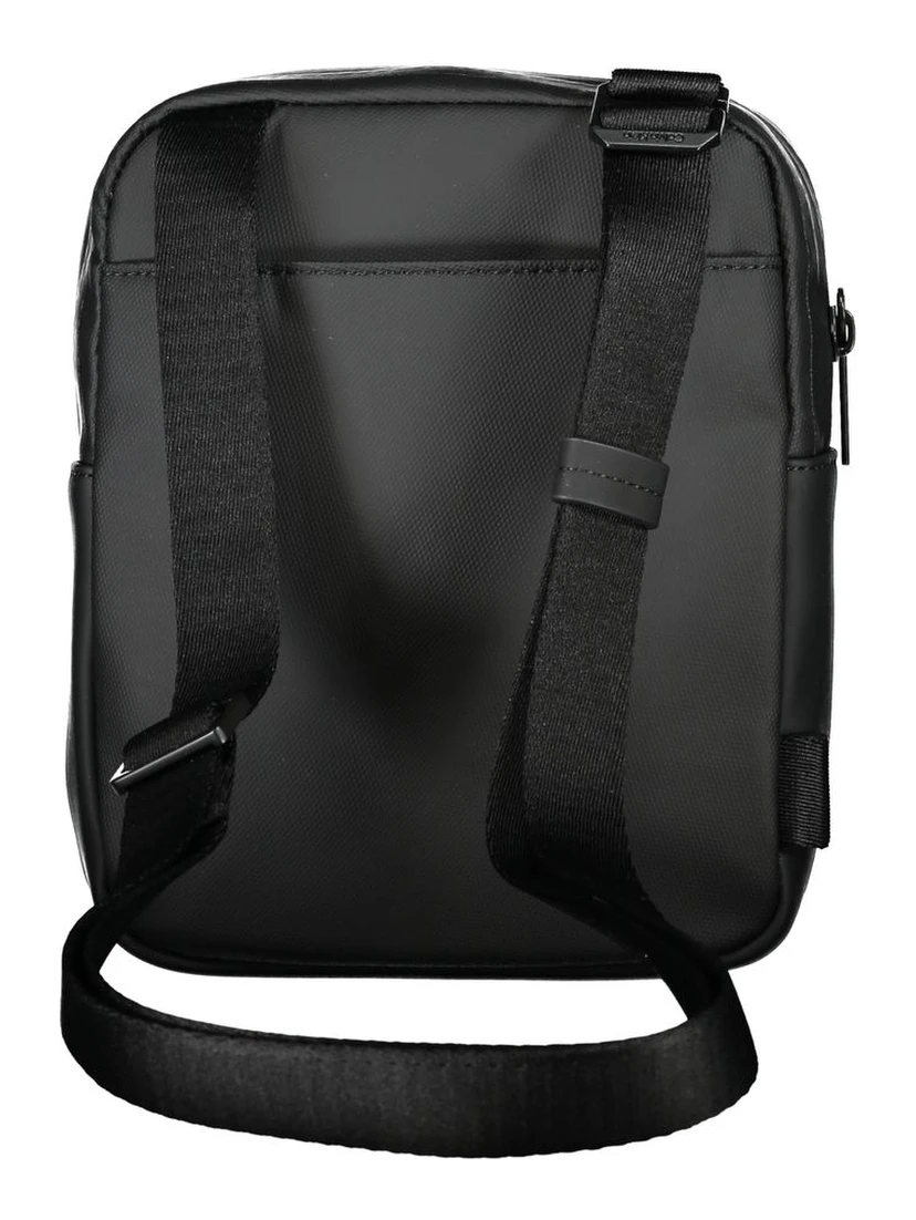 Black Polyester Shoulder Bag