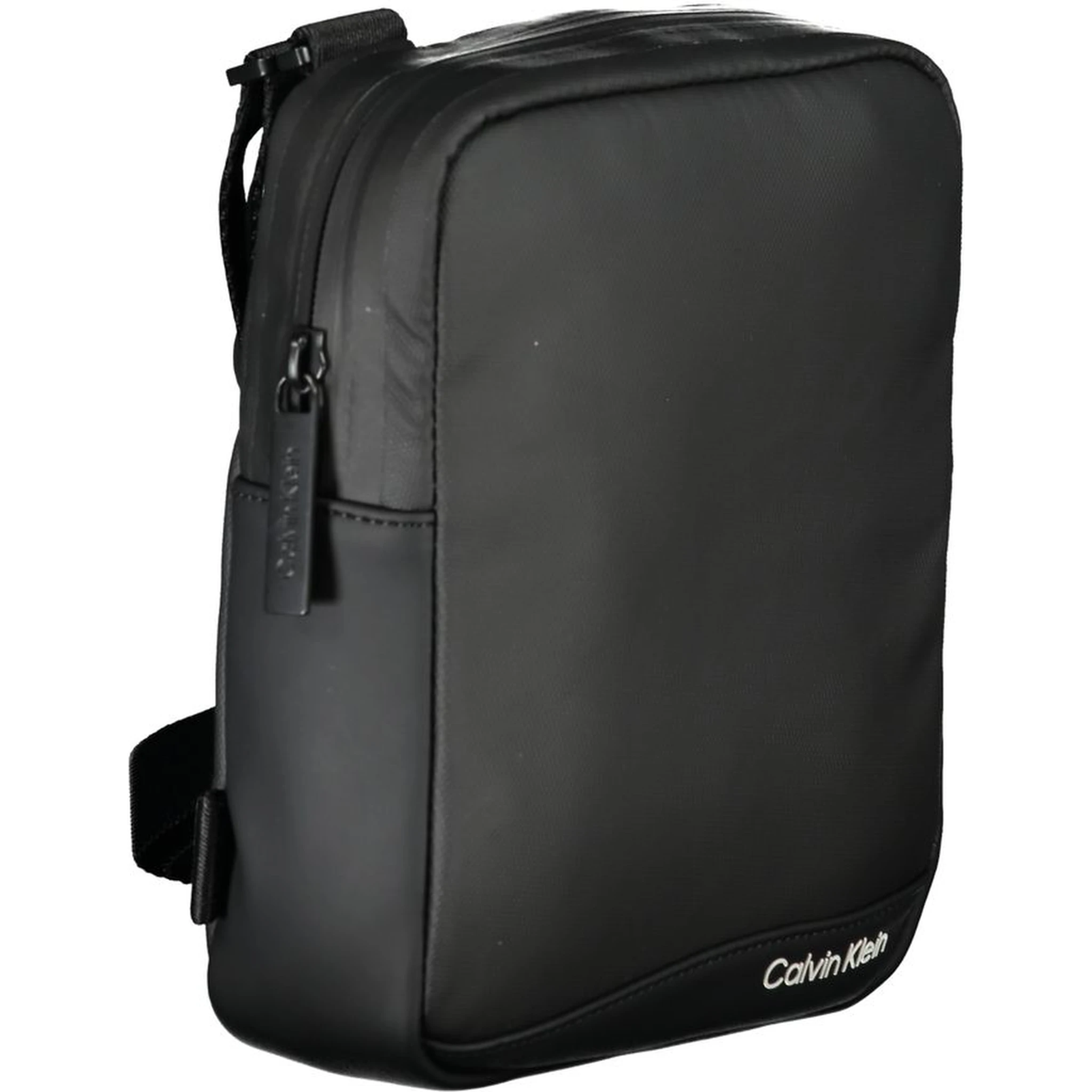 Black Polyester Shoulder Bag