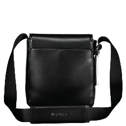 Black Polyester Shoulder Bag