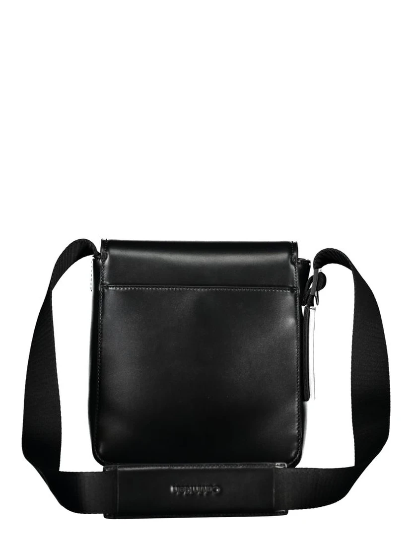 Black Polyester Shoulder Bag